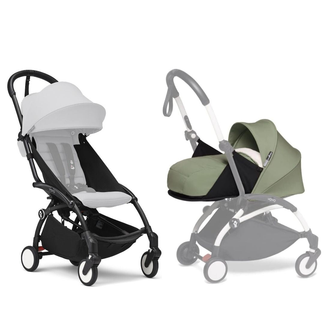 Stokke YOYO3 Stroller Frame with Babyzen YOYO Newborn Pack